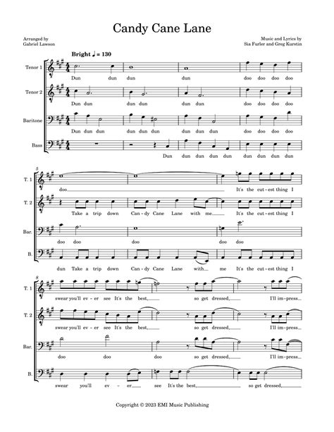 CANDY CANE LANE CHORDS by Sia @ Ultimate.